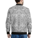 Ethnic Zentangle Pattern Print Men's Bomber Jacket