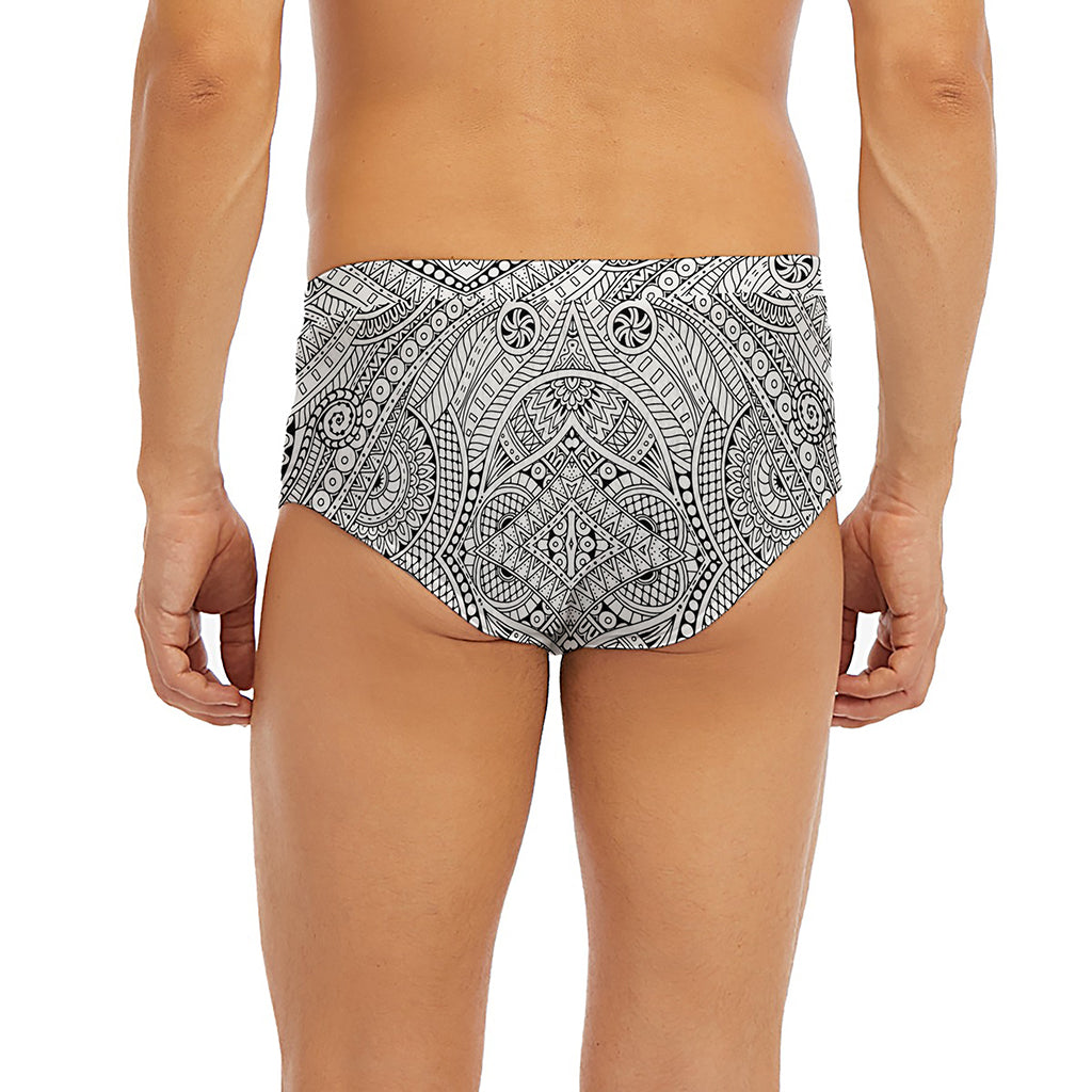 Ethnic Zentangle Pattern Print Men's Briefs