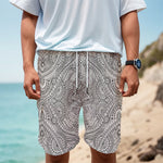 Ethnic Zentangle Pattern Print Men's Cargo Shorts