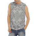 Ethnic Zentangle Pattern Print Men's Fitness Tank Top