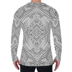Ethnic Zentangle Pattern Print Men's Long Sleeve T-Shirt