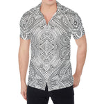 Ethnic Zentangle Pattern Print Men's Shirt