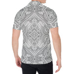 Ethnic Zentangle Pattern Print Men's Shirt