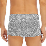 Ethnic Zentangle Pattern Print Men's Short Boxer Briefs