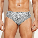 Ethnic Zentangle Pattern Print Men's Swim Briefs