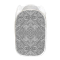 Ethnic Zentangle Pattern Print Mesh Laundry Hamper
