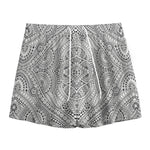 Ethnic Zentangle Pattern Print Mesh Shorts