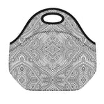 Ethnic Zentangle Pattern Print Neoprene Lunch Bag