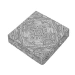 Ethnic Zentangle Pattern Print Outdoor Seat Cushion Cover