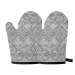 Ethnic Zentangle Pattern Print Oven Mitts