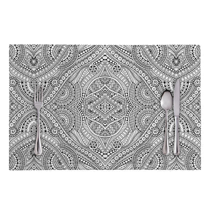 Ethnic Zentangle Pattern Print Placemat