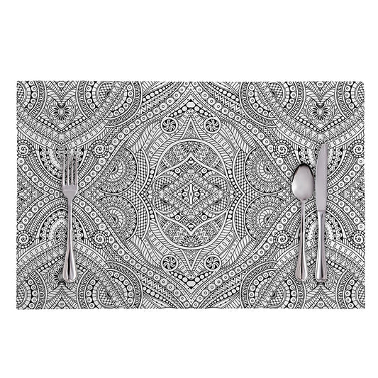 Ethnic Zentangle Pattern Print Placemat