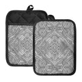 Ethnic Zentangle Pattern Print Pot Holders With Pocket