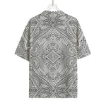Ethnic Zentangle Pattern Print Rayon Hawaiian Shirt