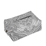 Ethnic Zentangle Pattern Print Rectangle Tissue Box Cover