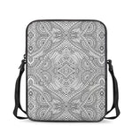 Ethnic Zentangle Pattern Print Rectangular Crossbody Bag