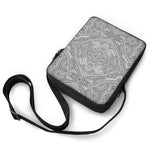 Ethnic Zentangle Pattern Print Rectangular Crossbody Bag