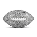 Ethnic Zentangle Pattern Print Rugby Ball