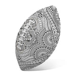 Ethnic Zentangle Pattern Print Rugby Ball