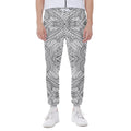 Ethnic Zentangle Pattern Print Joggers