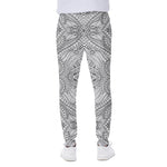 Ethnic Zentangle Pattern Print Scuba Joggers