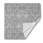 Ethnic Zentangle Pattern Print Silk Bandana