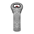 Ethnic Zentangle Pattern Print Single Neoprene Wine Tote