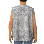 Ethnic Zentangle Pattern Print Sleeveless Baseball Jersey