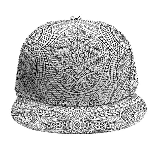 Ethnic Zentangle Pattern Print Snapback Cap