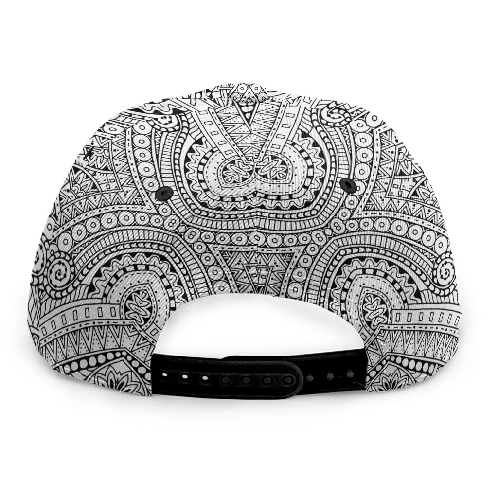 Ethnic Zentangle Pattern Print Snapback Cap