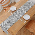 Ethnic Zentangle Pattern Print Table Runner