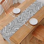 Ethnic Zentangle Pattern Print Table Runner