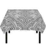 Ethnic Zentangle Pattern Print Tablecloth