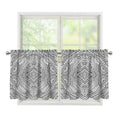 Ethnic Zentangle Pattern Print Tier Curtains