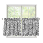 Ethnic Zentangle Pattern Print Tier Curtains
