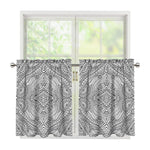 Ethnic Zentangle Pattern Print Tier Curtains