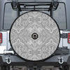 Ethnic Zentangle Pattern Print Tire Cover With Camera Hole