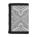 Ethnic Zentangle Pattern Print Trifold Wallet