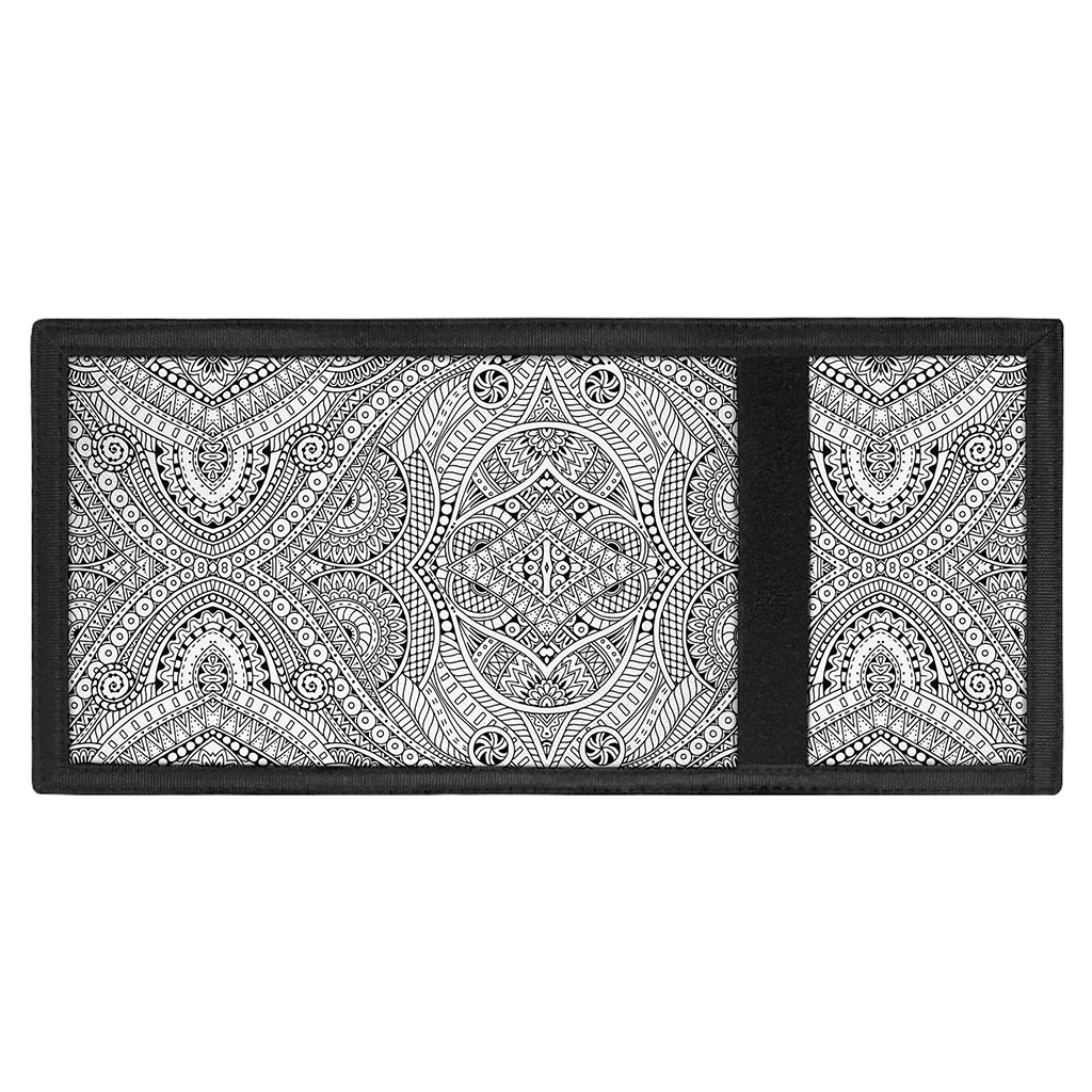 Ethnic Zentangle Pattern Print Trifold Wallet