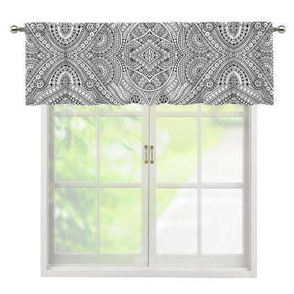 Ethnic Zentangle Pattern Print Window Valance