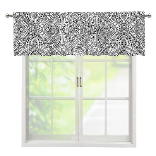 Ethnic Zentangle Pattern Print Window Valance