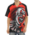 Evil Clown Print Aloha Shirt