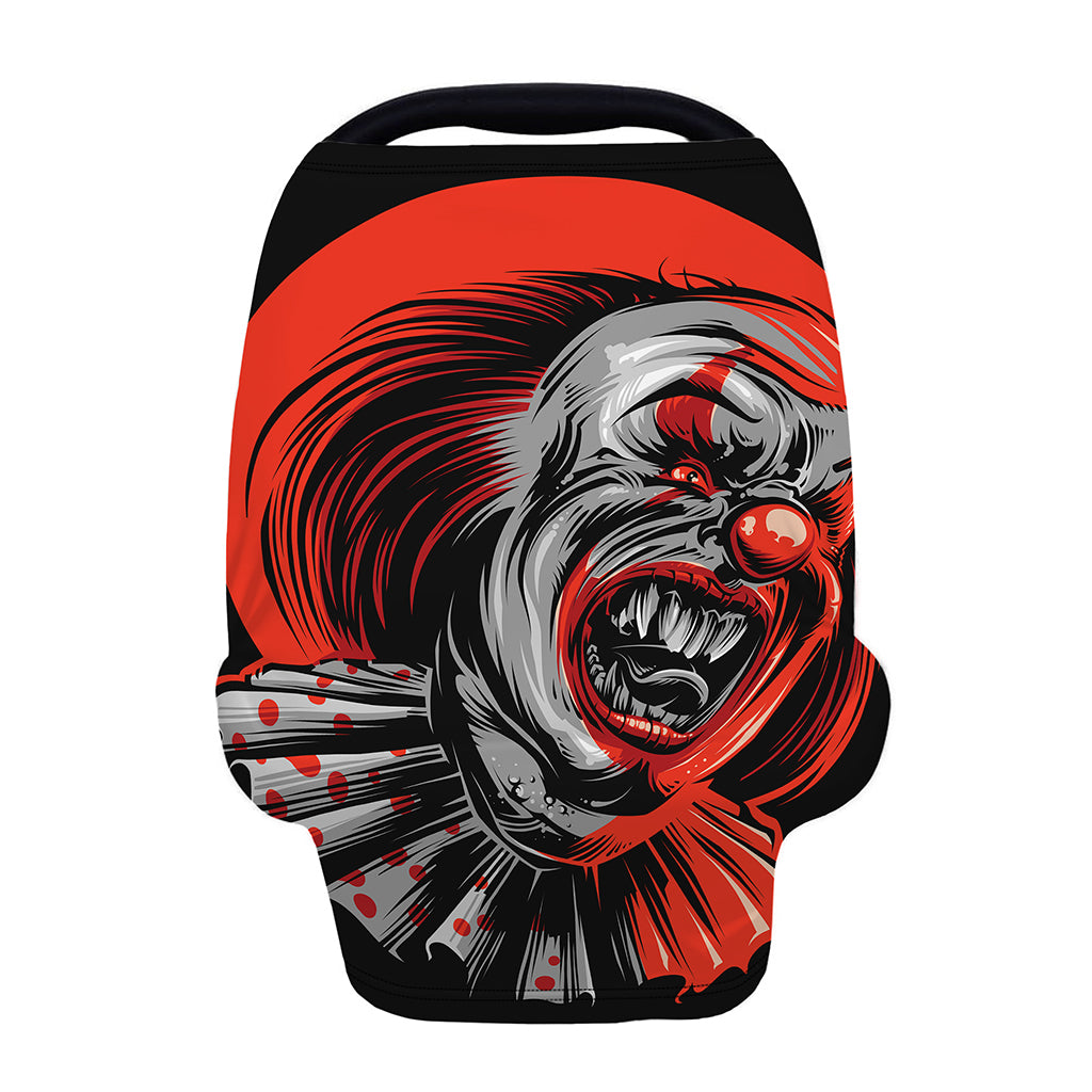 Evil Clown Print Baby Seat Cover