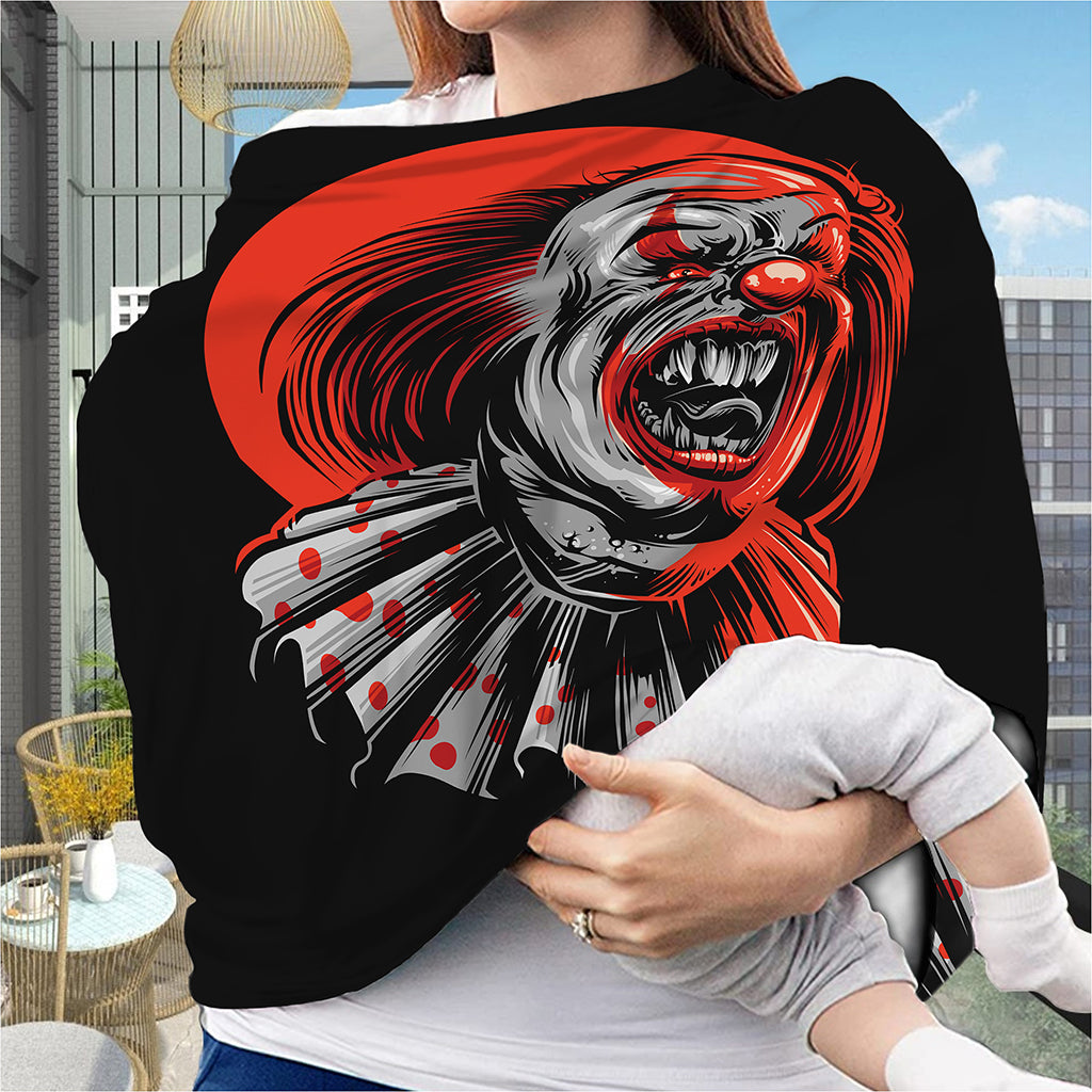 Evil Clown Print Baby Seat Cover