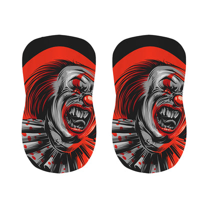 Evil Clown Print Bar Stool Covers