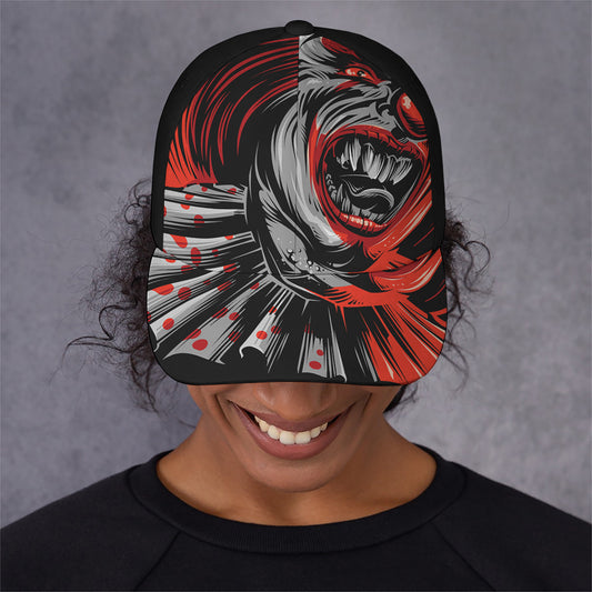Evil Clown Print Baseball Cap