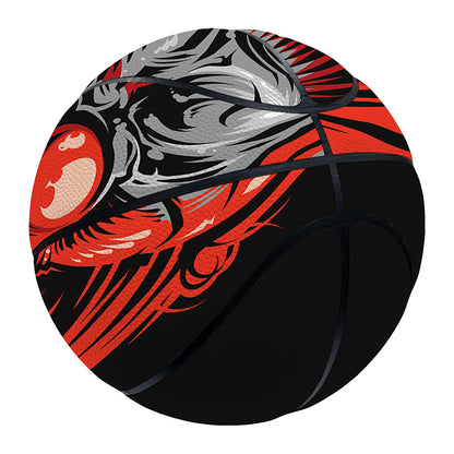 Evil Clown Print Basketball