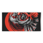 Evil Clown Print Beach Towel