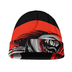 Evil Clown Print Beanie