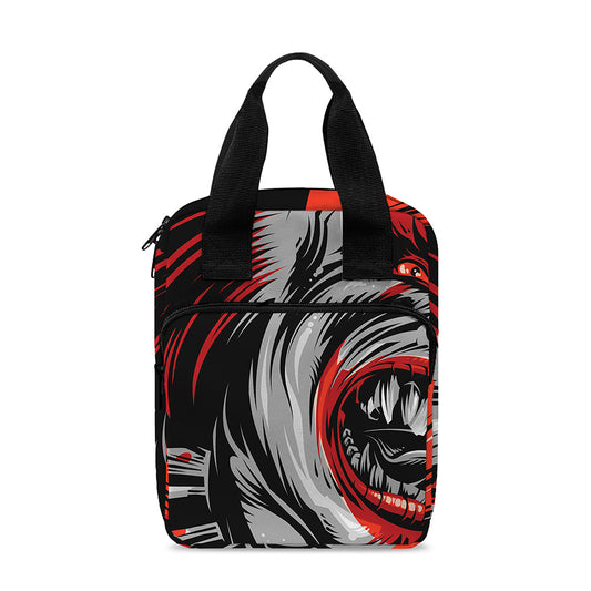 Evil Clown Print Bible Tote Bag